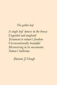 The Golden Leaf Autumn Quotes Nature Poem Free Soul Quotes