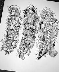 Greek Mythology Sleeve Designs Mythology Tattoos Greek Mythology Tattoos Egyptian Tattoo Sleeve