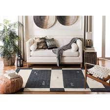 Braymer Southwestern Wool Cream Black Area Rug Black Area Rugs Braymer Area Rugs