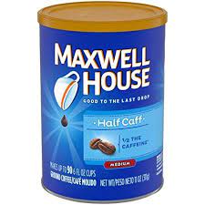 Maxwell House Half Caff Medium Roast Ground Coffee 11 Oz Canisters Pack Of 3 Maxwell House Unroasted Coffee Beans Coffee