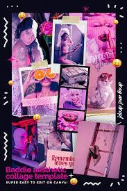Baddie💜 (@aesthetic.x.baddie) on tiktok | 496 likes. Baddie Aesthetic Collage Template Easy To Edit Drag And Drop On Canva Lu Amaral Studio