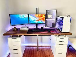 2020 Setup Took Me 8 Hours To Complete I Know Ikea Karlby Desk Setup Is Common Now But I M Happy With My First Build Battlestations
