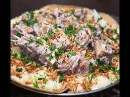 Easy Mansaf Recipe منسف Mansaf Mensaf Simple Step By Step Instructions Jordanian Mansaf Youtube Mansaf Middle Eastern Recipes Recipes
