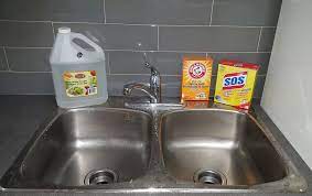 how to clean stainless steel sink