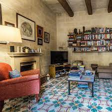 Maltese Floortiles Patterned Floor Tiles Floor Patterns Wooden Beams