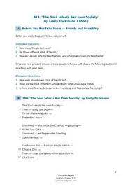 Teaching Emily Dickinson Poetry Emily Dickinson Poetry Dickinson Teacher Guides