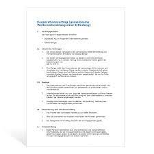 Muster Kooperationsvertrag F E Contextual translation of kooperationsvertrag into english.