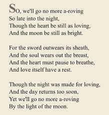 We Ll Go No More A Roving By Lord Byron Byron Poetry True Quotes Poem Quotes