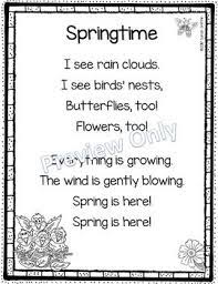Springtime Poem For Kids Poem Of The Week Poetry Notebook Seasonal Spring Spring Poems For Kids Spring Poem Kindergarten Poems