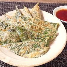 えごまの葉の包み焼きチヂミ 作り方 レシピ クラシル