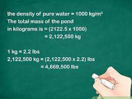 How To Calculate The Weight Of A Body Of Water 9 Steps