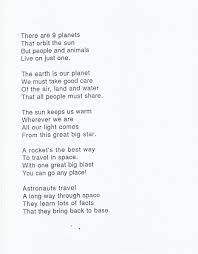 Outer Space Poetry For Kids Outer Space Poems