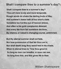 Shall I Compare Thee To A Summer S Day Sonnet 18 Poem By William Shakespeare Poem Hunter Love Poems Poems My Heart Quotes