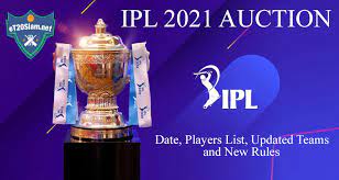 Jan 26, 2021, 09:42 am ist. Ipl 2021 Auction Full Players List Date Remaining Purse