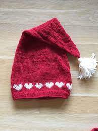 Jul 4 Nissehuer Med Opskrift Fantasifabrikken Baby Knitting Patterns Nissehue Strikket Babyhue