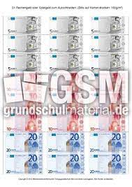 So sieht jeder auf einen blick, was hinein gehört und was nicht. S1 Rechengeld Oder Spielgeld Zum Ausschneiden Geldbetrage Zerlegen Geld Rechnen Mit Grossen Mathe Klasse 3 Grundschulmaterial De