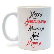 Juvixbuy Printed Happy Anniversary Mama Ji Mami Ji White Ceramic Coffee Mug Happy Anniversary Happy Anniversary Day Birthday Cake With Candles