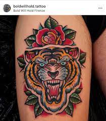Pin By Fabian Szwec On Tiger Tattoo Traditional Tiger Tattoo Tiger Tattoo Thigh Traditional Tattoo Inspiration