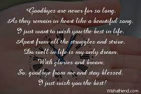 Saying Goodbye To Colleagues Poems Google Search Goodbye Quotes For Colleagues Birthday Verses Bday Quotes