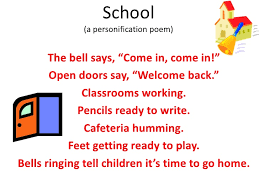 Image Result For Personification Poems For Kids Personification Poems Poetry For Kids Classroom Anchor Charts