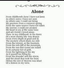 A Poem By Edgar Allan Poe One Of The Poems We Memorized In High School Poems By Famous Poets Poems Poetry Words