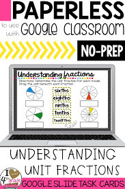 Understanding Unit Fractions For Google Classroom Distance Learning Google Classroom Math Centers Fractions Special Education Math