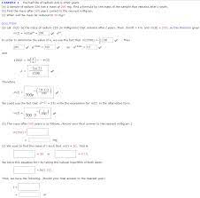 Solved Example 2 The Half Life Of Radium 226 Is 1590 Year Chegg Com