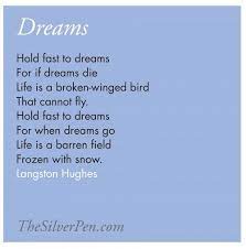 Langston Hughes Dreams Inspirational Poems Poems Words