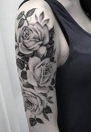 Vintage Rose Floral Arm Sleeve Tattoo For Women Mybodiart Com White Rose Tattoos Arm Sleeve Tattoos For Women Girls With Sleeve Tattoos