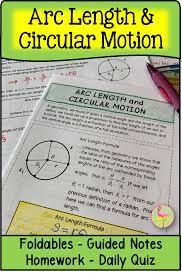 Arc Length And Circular Motion Precalculus Unit 4 Distance Learning Precalculus Trigonometry We Are Teachers