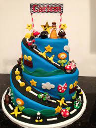 This stupendous mario kart themed birthday party was submitted by melissa peterson of mudpie parties. Pin By Juno Buffay On L L Birthdays Mario Birthday Cake Super Mario Cake Mario Kart Cake