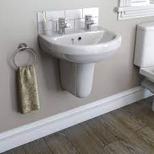 half pedestal bathroom sinks  artcomcrea