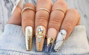 Acrylics can enhance your nail designs. 65 Best Coffin Nails Short Long Coffin Shaped Nail Designs For 2021