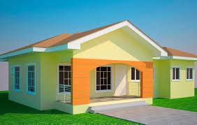 House Plans Bedroom Ghana Simple Three Open Floor Plan Most Modelos De Casas Sencillas Casas Coloniales Planos De Casas