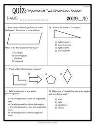 5th Grade Geometry Quiz Bundle Covers All Geometry Ccss 3rd Grade Math 5th Grades Common Core Geometry