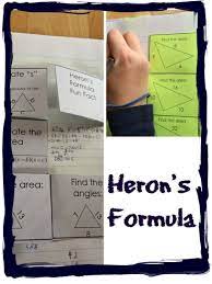 Heron S Formula Interactive Notebook Notes And Practice For Heron S Formula Math Lessons We Are Teachers Secondary Math