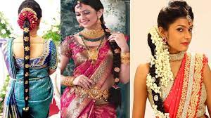 We have got some amazing indian hairstyles for short hair for you. South Indian Bridal Hairstyles Step By Step Bridal Hairstyles For Weddings Reception Youtube