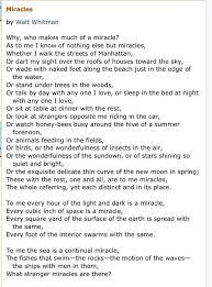 Walt Whitman Miracles Walt Whitman Poems Poetic Words Whitman Poems
