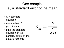 Image Result For Standard Error Of The Sample Mean Formula Sample Standard Deviation Standard Error Standard Deviation Formula Samples