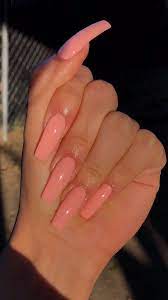 Acrylic summer nails coffin peach acrylic nails nails yellow acrylic nails stiletto peach nails bright orange nails colourful acrylic nails. Pin By Baby Erika On My Sis Pretty Acrylic Nails Peach Nails Long Acrylic Nails