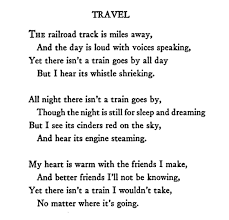 Travel Edna St Vincent Millay Edna St Vincent Millay Poems Poetry Reading