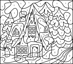 Christmas mystery pictures grid coloring pages. Christmas Color By Numbers Best Coloring Pages For Kids