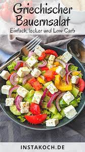 Griechischer Bauernsalat Instakoch De Rezept Bauernsalat Leckere Salate Leckere Gesunde Rezepte