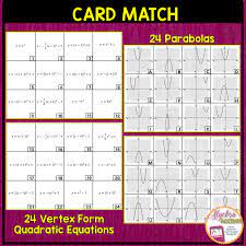 Quadratic Functions In Vertex Form Quadratics Quadratic Equation Graphing Quadratics
