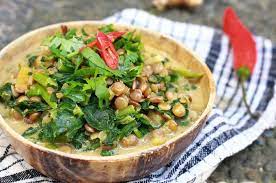 Leckeres Veganes Linsencurry Mit Grunkohl Einfach Gesund Rezept Gemuse Rezepte Vegetarisch Curry Lecker