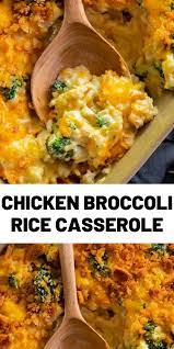 This cheesy chicken and rice casserole is an easy chicken casserole recipe for a busy day. Chicken Broccoli Rice Casserole Chicken Broccoli Rice Casserole Chicken Dinner Easy Casserole Recipes