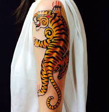 Traditional Tiger By Myke Chambers Traditional Tiger Tattoo Traditional Tattoo Eye American Traditional Tattoo