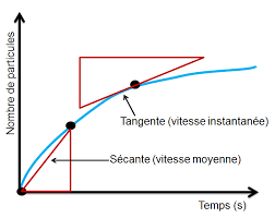 Vitesse instantanée , noun vitesse instantanée / vitesses instantanées , мгновенная скорость (mathematics) La Mesure De La Vitesse De Reaction Alloprof