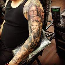 Family Portraits On My Cousin Thanks Again Primo Portrait Tattoo Sleeve Family Sleeve Tattoo Tattoo Sleeve Men