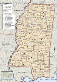 State And County Maps Of Mississippi